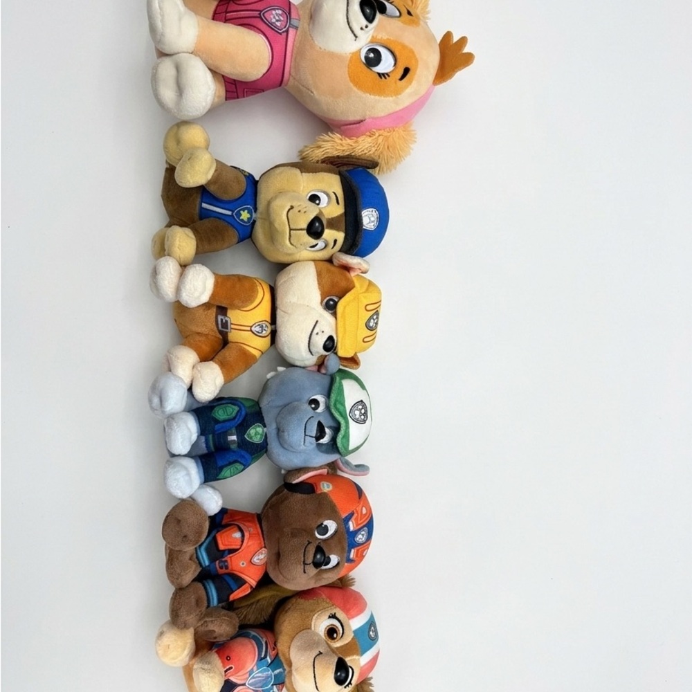 Paw Patrol Plush Toy Collection - Pink, Blue, Brown, Orange